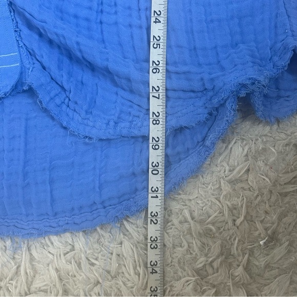 FP We The Free Heat Waves Top Linen Blend Gauze Oversized NWOT - Picture 13 of 13